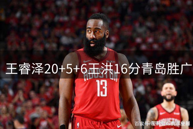 王睿泽20+5+6王洪16分青岛胜广厦 胡金秋15分